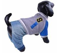 Mono cálido y deportivo para perros de GogiPet, gris azulado