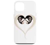 Mono Capuchino en Forma de Corazón Carcasa para iPhone 13