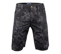 Mono Cargo Para Hombre Carga Táctica Militar Pantalones De Exterior Camo Sport Running Trekking Casual Ropa Masculina Baggy Tamaño Grande Corto Pantalones Para Hombre Black Python Pattern M