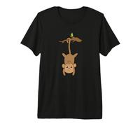 Mono Colgando de un árbol Camiseta Premium