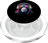 Mono Colorido con Auriculares y Gafas Mono Musical PopSockets PopGrip para MagSafe