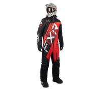 FXR CX F.A.S.T. Insulated 2023 Traje de moto de nieve de una pieza, negro-blanco-rojo, tamaño L para Hombres
