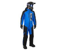 FXR Recruit F.A.S.T. Insulated Traje de moto de nieve de una pieza, negro-azul, tamaño M