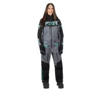 FXR Maverick F.A.S.T. Insulated Damas One Piece Traje de moto de nieve, negro-gris, tamaño 6 para Mujer