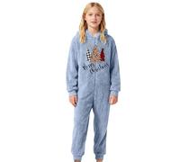 Mono con Capucha de Forro Polar para niño, Pijama, cálido y Grueso para Invierno, Ropa de Juego para niños pequeños y niños, Conjunto Acogedor con diseño de Color en Contraste para actividades440