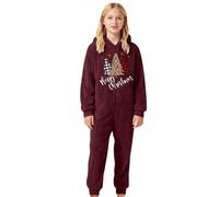 Mono con Capucha de Forro Polar para niño, Pijama, cálido y Grueso para Invierno, Ropa de Juego para niños pequeños y niños, Conjunto Acogedor con diseño de Color en Contraste para actividades440