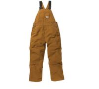 Mono con pechera Carhartt para ni os (con y sin forro), lona marr n, talla 1,6 EE. UU.