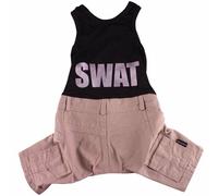Mono con tirantes para perros "SWAT" negro-beige, 65% Dto.