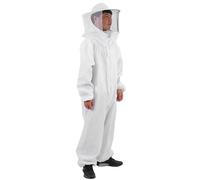 Mono de apicultor de protección completa - Cómodo mono de apicultor de algodón, chaqueta de algodón, protección completa del cuerpo, fácil de llevar, suministros para apicultura con capuchas