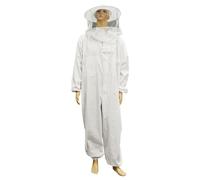 Mono De Apicultor Para Apicultores Gorro de cuerpo completo for el hogar, antiabejas con capucha de velo, traje con cremallera ventilada, traje de apicultor, ropa protectora profesional(WHITE,XXL)