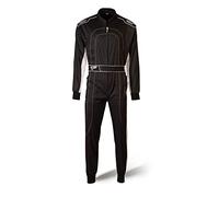 Mono de carreras Kart, negro/blanco, extra-large