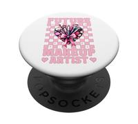 Moño de Coqueta para Futura Artista de Maquillaje MUA Girl Mom PopSockets PopGrip Adhesivo