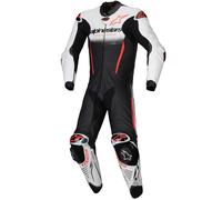Mono de cuero Alpinestars GP-R7 Tech-Air Ready/Compatible Blanco-Negro-Rojo Fluo 56