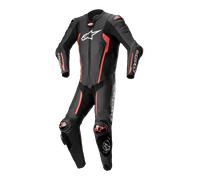 Alpinestars Missile V2 Traje de cuero para motocicleta de una pieza, negro-rojo, tamaño 48 para Hombres