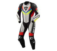 Revit Quantum 3 Traje de cuero de moto de una pieza perforado, gris-amarillo, tamaño 52 para Hombres