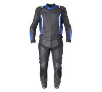 GMS-Moto GR-1, traje de cuero 2pcs. 58 male Negro/Azul/Blanco