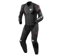 Revit Beta 2 Mono de moto de piel de 2 piezas perforado, negro-gris, tamaño 58 para Hombres