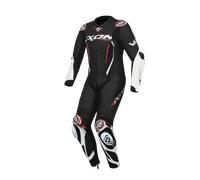 Ixon Vortex 3 Traje de cuero de motocicleta de 1 pieza para niños, negro-blanco, tamaño 10 años