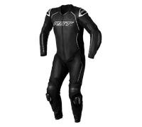 RST S1 Traje de cuero de motocicleta de 1 pieza, negro-blanco, tamaño 2XL