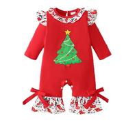Mono de disfraz con estampado navideño de manga larga para bebés, niños y niñas, diseño de renos y trineo, con capucha, patucos, color verde, suave y cálido para la primera Navidad.