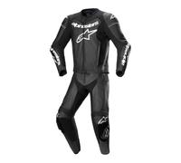 Mono de dos piezas Alpinestars GP Force Lurv de cuero blanco y negro 48