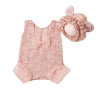 Mono de encaje para fotos de recién nacido, posando, traje de fotografía para bebé, sin espalda, disfraz de princesa