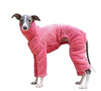 Mono de forro polar para galgos, sudadera suave de manga larga con cuello alto, pijama para galgo italiano, látigo, ciervo, bedlington terrier, abrigo cálido y lindo para perro