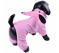 Mono de forro polar para perros de GogiPet "Conejito rosa"