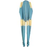 Mono De Goma De Látex Puro Traje De Carreras Guapo Catsuit-azul,Azul,XXL