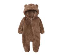 Mono de invierno para bebé Traje Nieve Fleece una Pieza Cálido con Capucha abrigo bebés otoño e