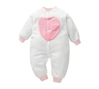 Mono de Invierno para bebé Traje Nieve Forro Polar recién Nacido Mameluco Bebe con Capucha Otoño Franela Lindo Chaqueta Pies Peleles Regalo 0-18 Meses Baby Romper