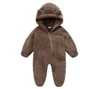 Mono de invierno para bebé Traje Nieve Niños Niñas Recién Nacido Snowsuit una Pieza con Capucha Ropa Exterior Grueso Cremallera Regalo 0-18 meses Baby Romper