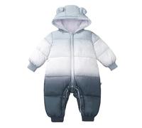 Mono de invierno para bebé Traje nieve recién nacido Otoño Franela Lindo Bodies Ropa Dormir con Orejas Oso Grueso y Cálido Unisexo Abrigo