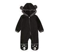 Mono de invierno para bebé Traje nieve recién nacido Otoño Franela Lindo Bodies una Pieza con Capucha Ropa Exterior Mameluco por 3-24 Meses