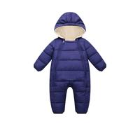 Mono de Invierno para bebés, niños y niñas, Forro Polar Grueso y Capucha, Ropa de Juego cálida, Cierre de Cremallera, Patucos Plegables, Ideal para Nieve y frío Extremo.