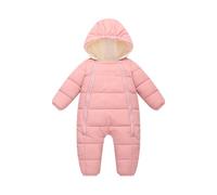 Mono de Invierno para bebés, niños y niñas, Forro Polar Grueso y Capucha, Ropa de Juego cálida, Cierre de Cremallera, Patucos Plegables, Ideal para Nieve y frío Extremo.