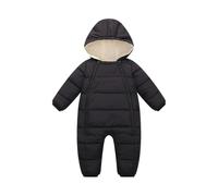 Mono de Invierno para bebés, niños y niñas, Forro Polar Grueso y Capucha, Ropa de Juego cálida, Cierre de Cremallera, Patucos Plegables, Ideal para Nieve y frío Extremo.