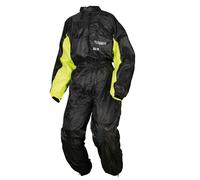 Modeka Black Rain Traje de lluvia 1-Paz, negro-amarillo, tamaño M para Hombres