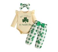 Mono de manga larga con para bebés, niños y niñas, estampados, pantalones y diademas