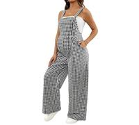 Mono de Maternidad a Cuadros, Mono de Embarazo sin Mangas para Verano, Estilo Boho