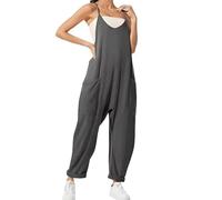 Mono de maternidad, mono de embarazo, mono de gran tamaño S embarazo para mujer, mono de gran tamaño - maternidad (Dark gray,L)