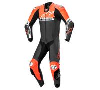 Mono de Moto Alpinestars Missile V2 Ward 1 PC Piel Negro/Rojo/Blanco Flúor52 Largo Negro,Rojo,Blanco Flúor
