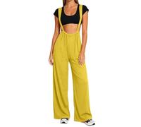Mono de mujer con tiras y pierna ancha, estilo coordinado, de una pieza, pierna ancha, parte inferior larga sin mangas o detalle de correa, estilo de uso diario para un fácil estilo diario para una