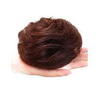 Moño de mujer despeinado Updo desordenado moño pieza de pelo sintético Scrunchie moño moño donut moños scrunchy con banda de goma elástica para mujeres boda fiesta postizo moño pelo (color: 007)