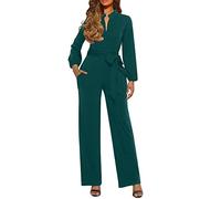 Mono de mujer elegante monos de mujer elegantes de ceremonia de pierna ancha traje de mujer chic de una pieza largo tallas grandes jumpsuit de mujer para fiestas cóctel jumpsuit de manga larga