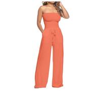 Mono de mujer, mono Jumpsuit mujer, casual sin mangas Playsuit mono de pierna ancha con bolsillos de playa pelele de mujer de verano de una pieza y mono mono entero mono maternidad