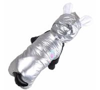 Mono de nieve para perros "Silver Star Ratoncito" de GogiPet, plateado