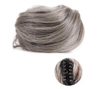 Moño de pelo 1/2 PCS Accesorio Updo Postizos for Mujeres Niñas Mini Garra Extensiones de Moño de Cabello Ondulado Rizado Sintético Clip de Peluca en Orejas Sucias y de Gato Cortas Piezas de moño para