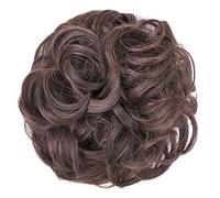 Moño de pelo 1 extensiones de pelo grueso for uso diario, moño desordenado, moño de pelo desordenado, coleteros sintéticos ondulados y rizados Piezas de moño para mujer(Color:30)