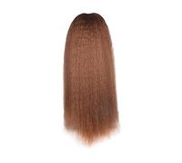 Moño de Pelo 1 paquete de extensor de cola de caballo rizado recto largo sintético con moño de horquilla con cordón for pelucas de mujeres negras Pieza de Pelo de Moño Desordenado (Color : 06, Size